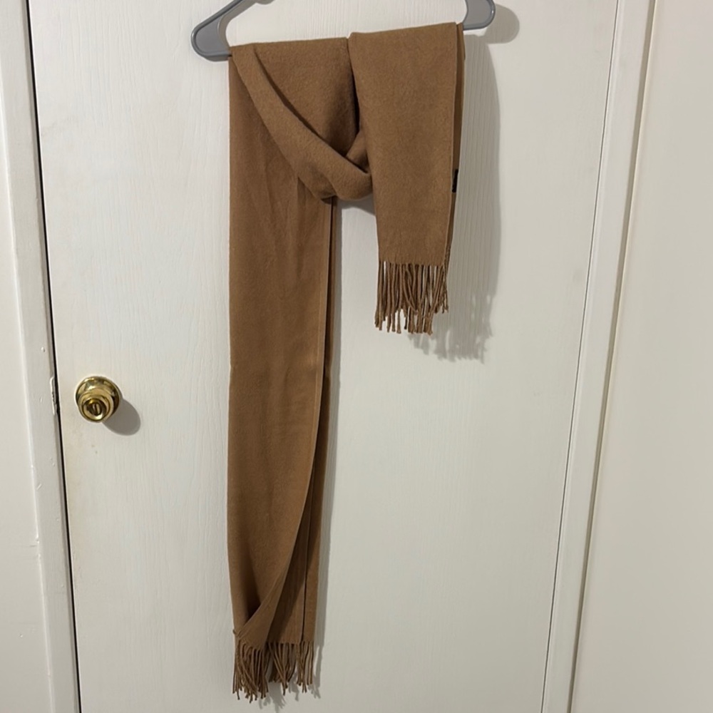 NWOT Soft Brown Fringe Scarf
